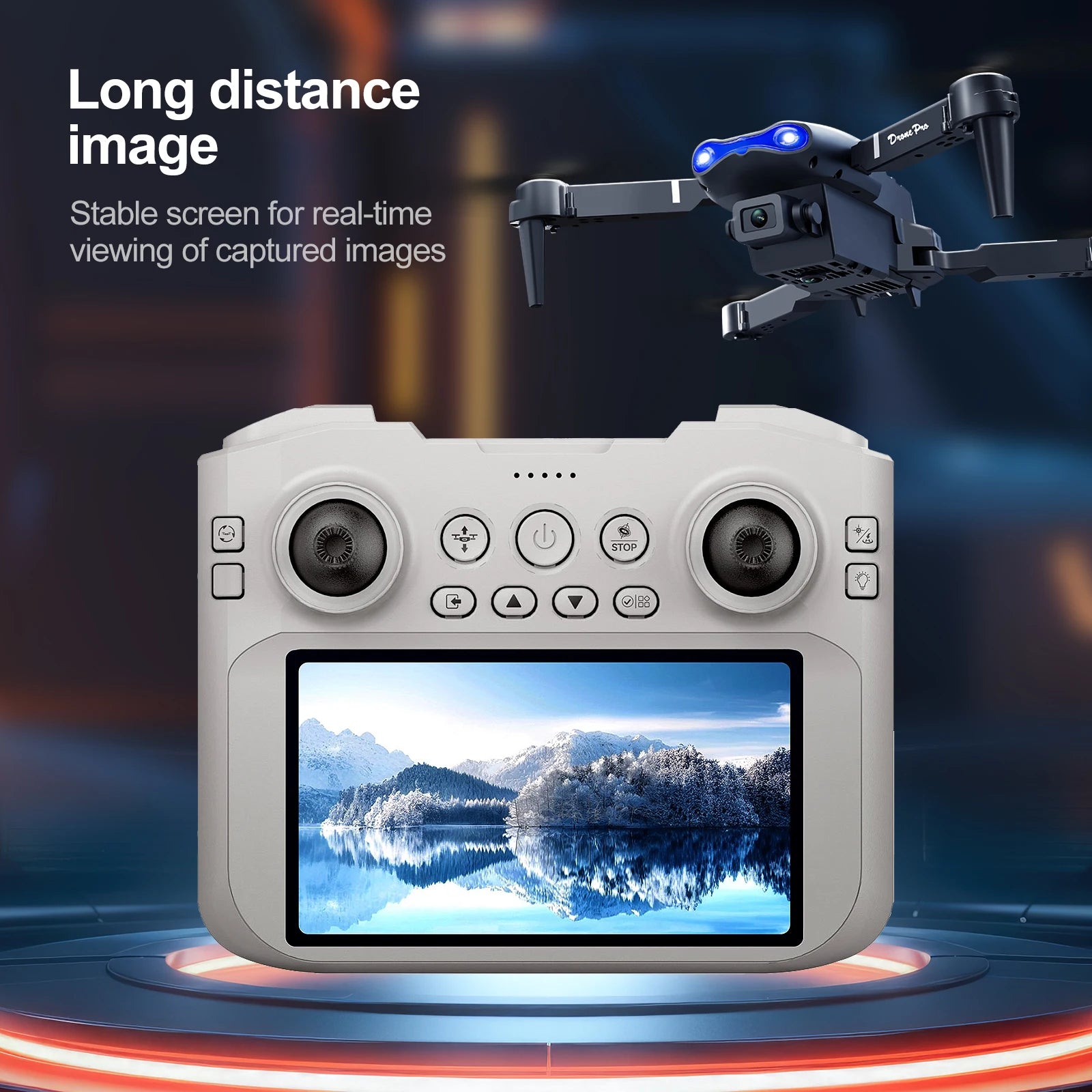 2026 New E99 MAX Drone Factory Professional 8K HD 4.3" Remote Control Headless Mode Helicopter 360 Flip Quadcopter Kid Toy Gifts