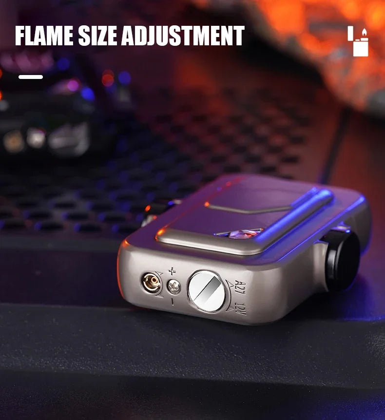 Caibei Mech Appearance Snail Instrument Windproof Inflatable Butane Gas Lighter Ignition Wheel Induction Cool Trend Play