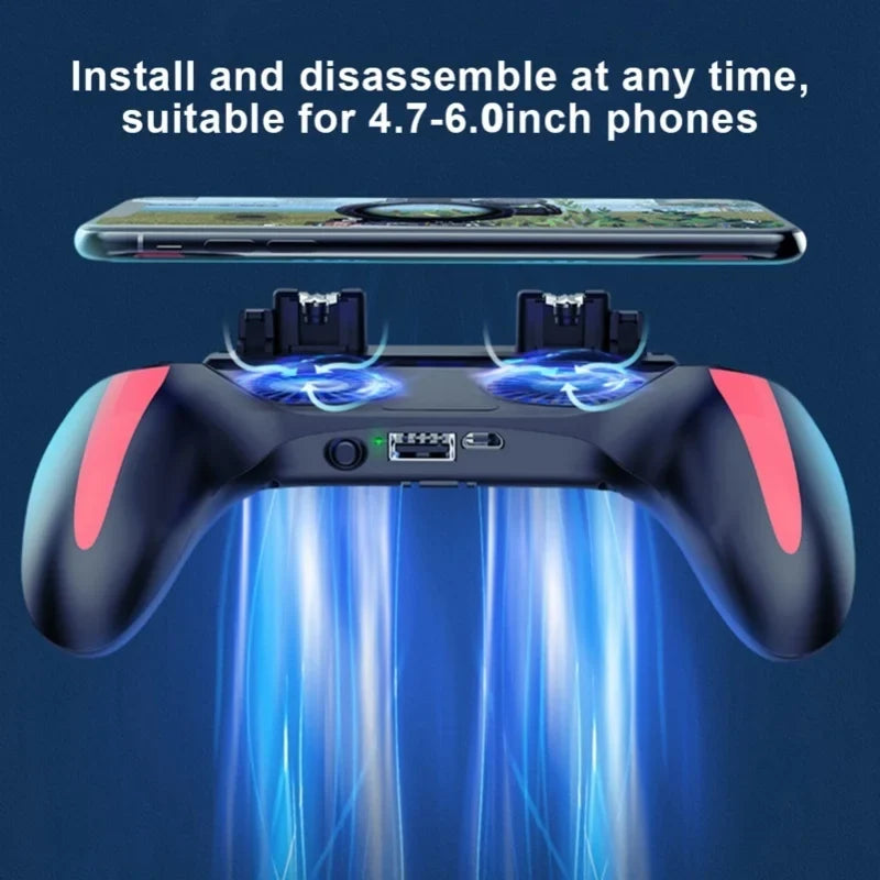 Dual Cooling Fans Mobile Phone Game Controller Gamepad With 5000mAh Battery  /2500mAh Battery