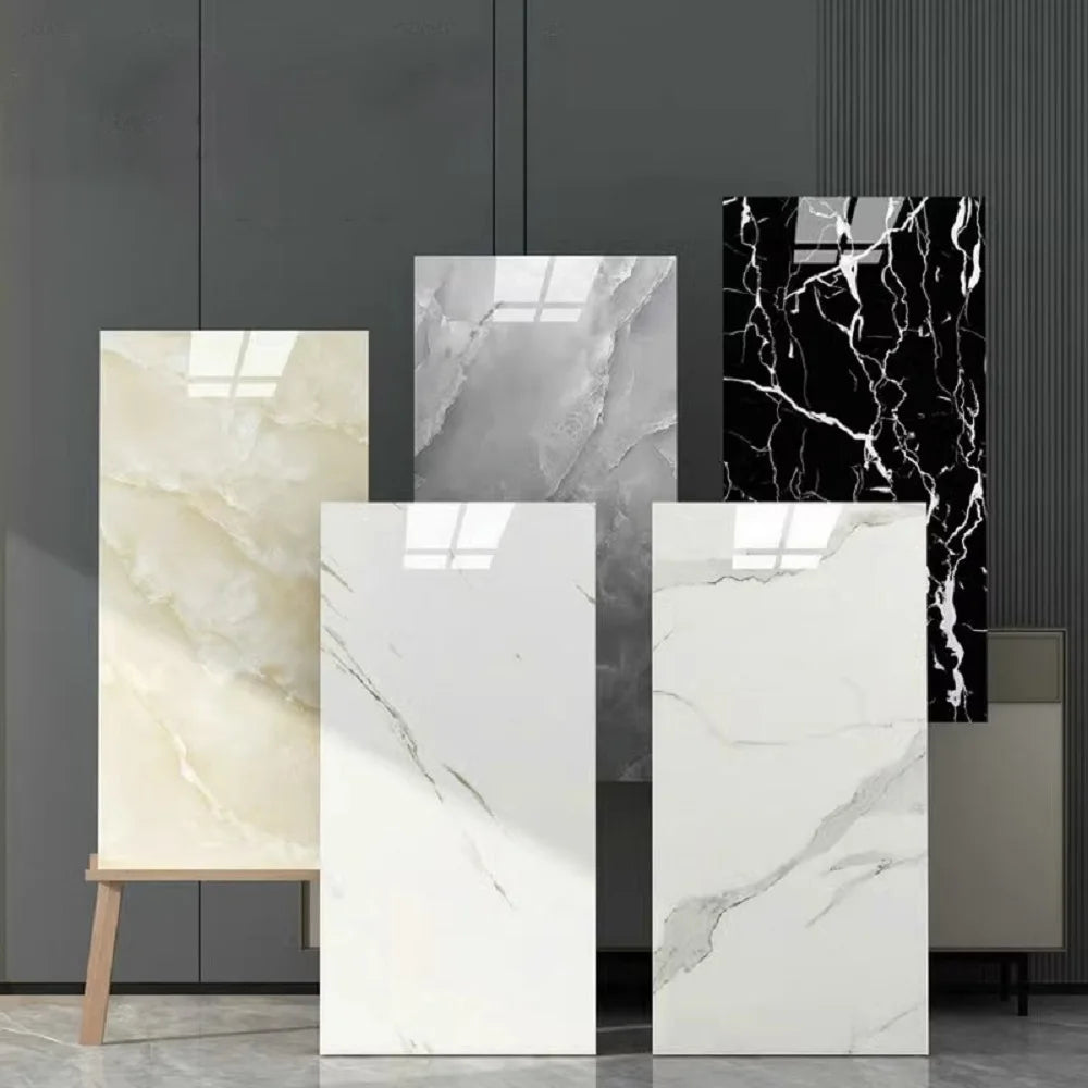 30x60cm Imitation Marble Wall Stickers Waterproof Self-Adhesive Tile Sticker Renovation Wallpaper Kitchen Home Decoration