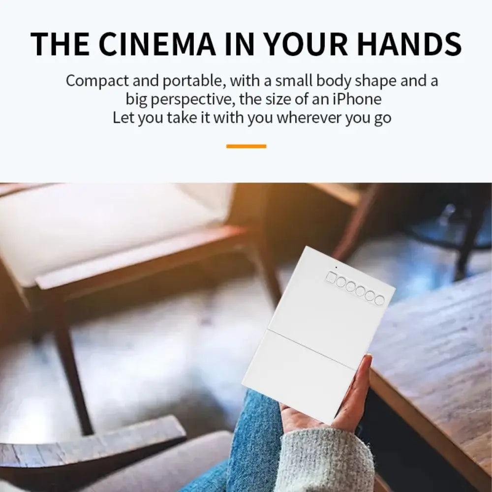 1080P Resolution Mini Projector Built-in Speaker Remote Control Home Theater Projector Halloween Gifts LCD Technology