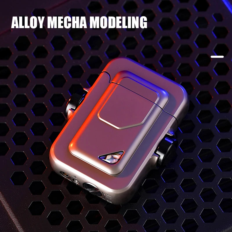 Caibei Mech Appearance Snail Instrument Windproof Inflatable Butane Gas Lighter Ignition Wheel Induction Cool Trend Play