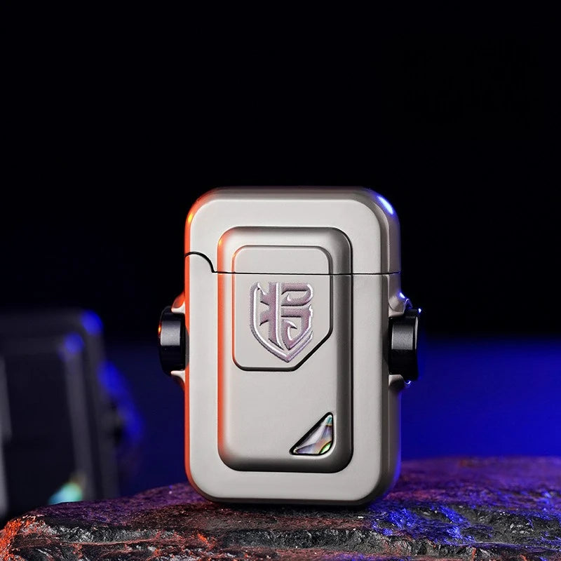 Caibei Mech Appearance Snail Instrument Windproof Inflatable Butane Gas Lighter Ignition Wheel Induction Cool Trend Play