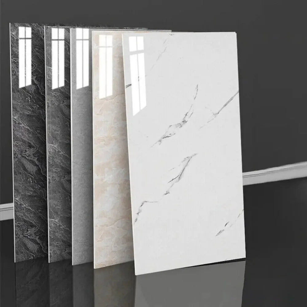 30x60cm Imitation Marble Wall Stickers Waterproof Self-Adhesive Tile Sticker Renovation Wallpaper Kitchen Home Decoration
