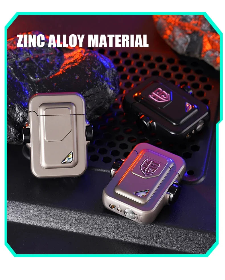 Caibei Mech Appearance Snail Instrument Windproof Inflatable Butane Gas Lighter Ignition Wheel Induction Cool Trend Play