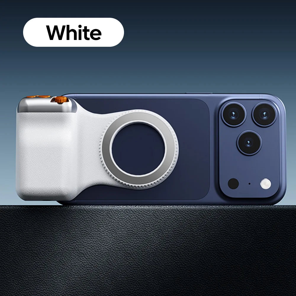 Magnetic Phone Camera Shoot Hand Grip Zoomable Smart Phone Holder Shooting Aid Bluetooth Remote Control Handle For iPhone Huawei