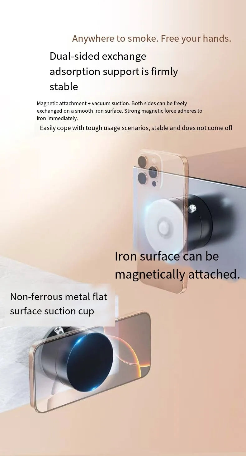 Car mobile phone magnetic Stand 2025 New type suction cup vacuum adsorption car special fixed mobile phone stand
