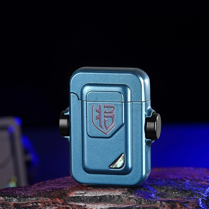 Caibei Mech Appearance Snail Instrument Windproof Inflatable Butane Gas Lighter Ignition Wheel Induction Cool Trend Play